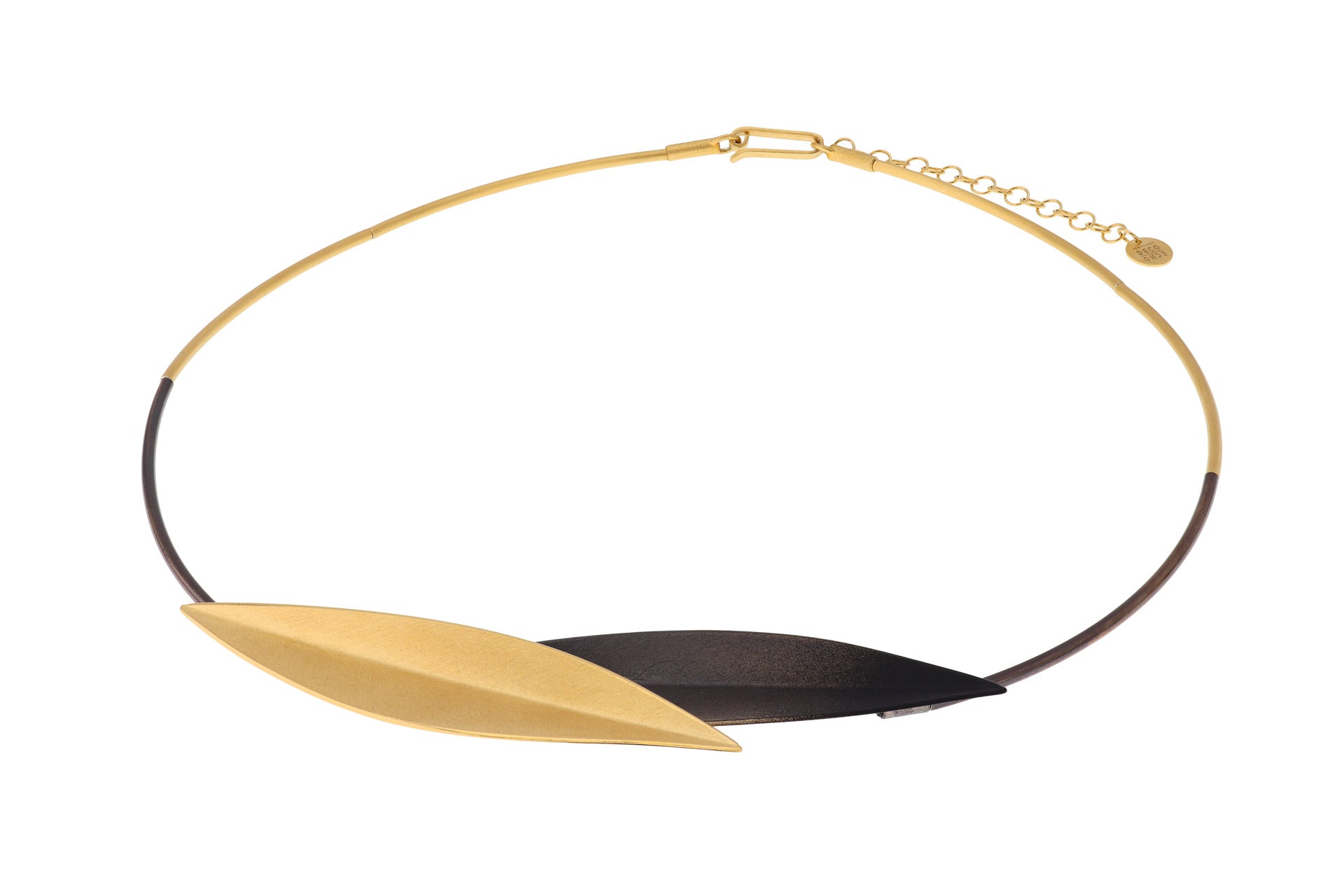 deco echo collier leaves met zwart