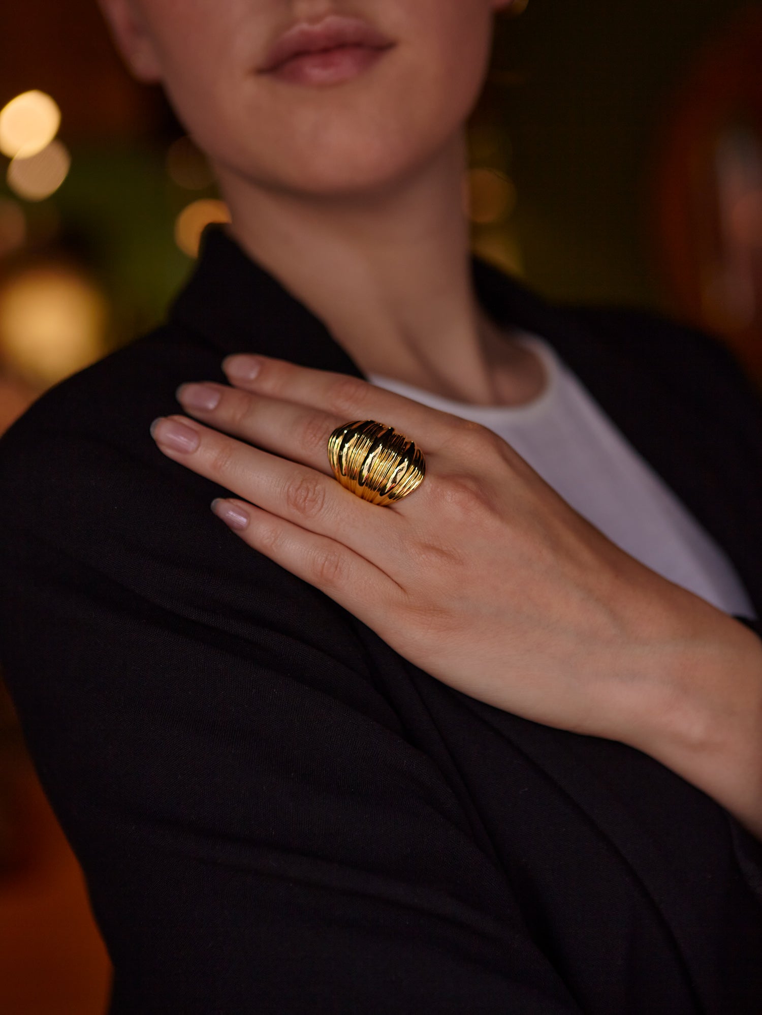 Geelgouden massieve ring