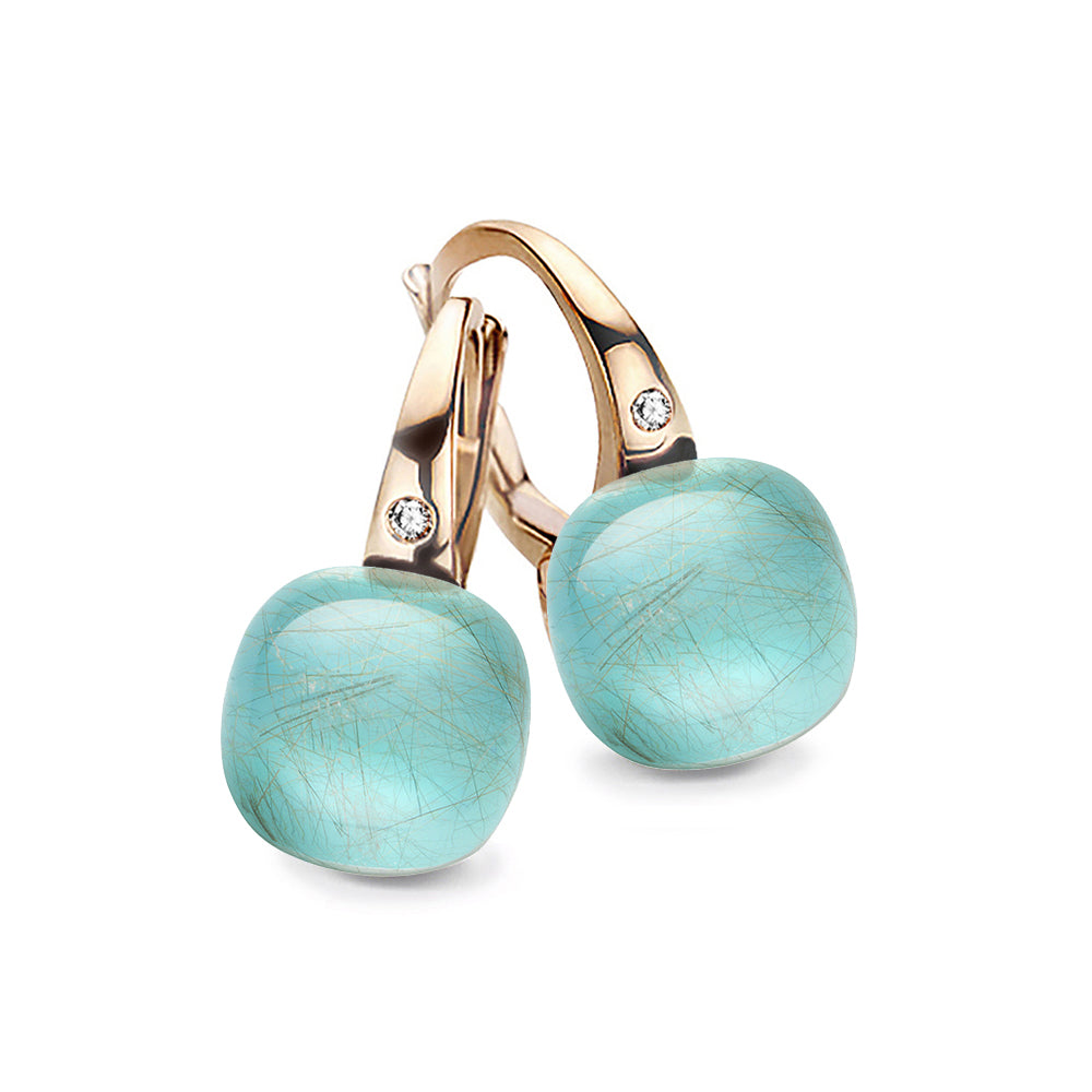 Roségouden Oorsieraden "Artic Ocean"