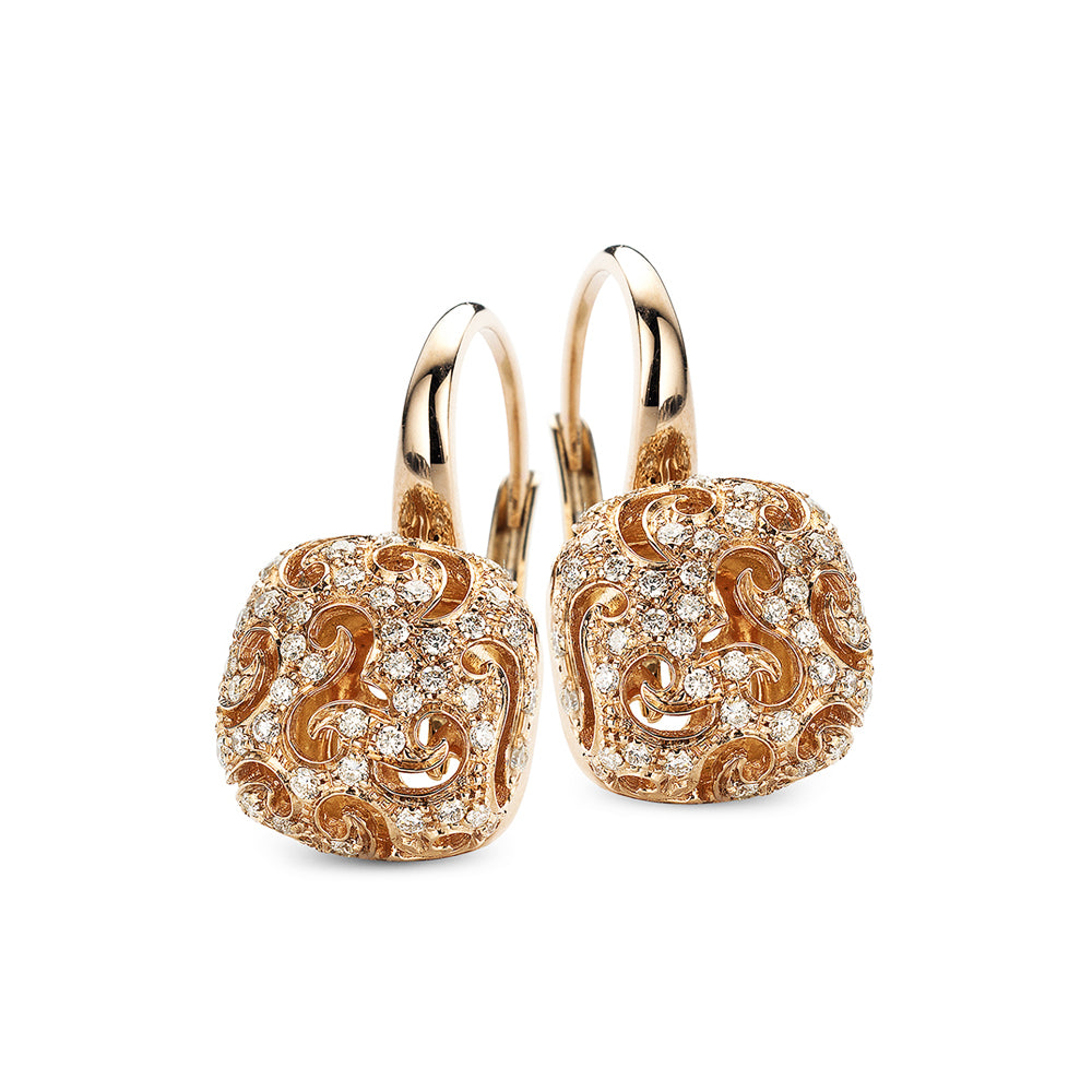 Roségouden Oorsieraden "Arabesque Diamond"