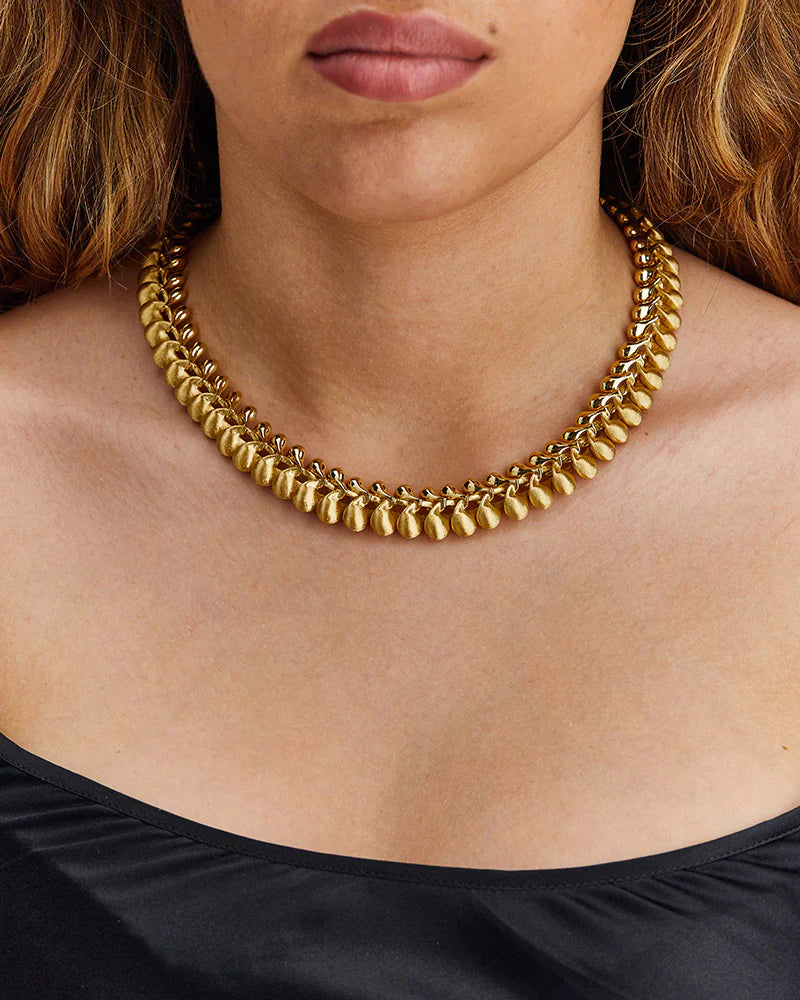 Geelgouden collier ''Transformista''
