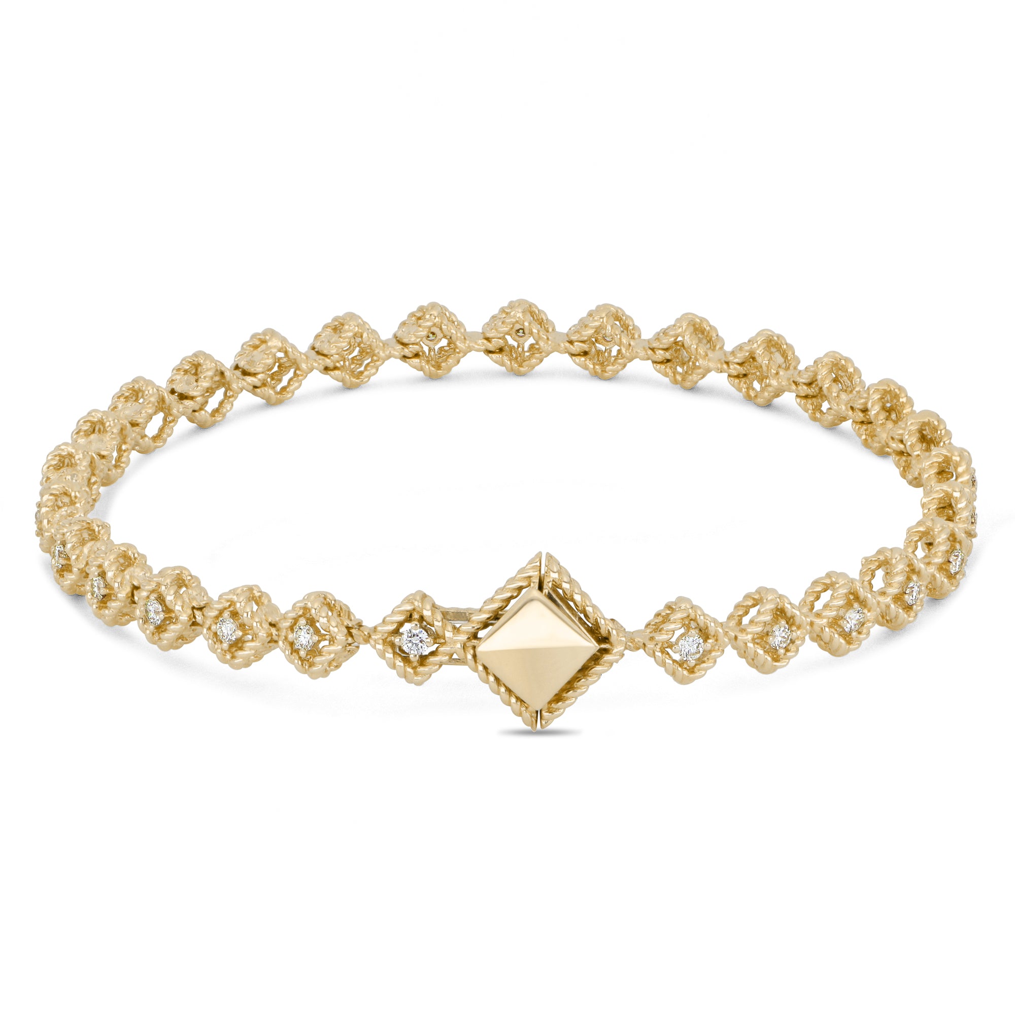 Geelgouden armband met diamant "Palazzo"