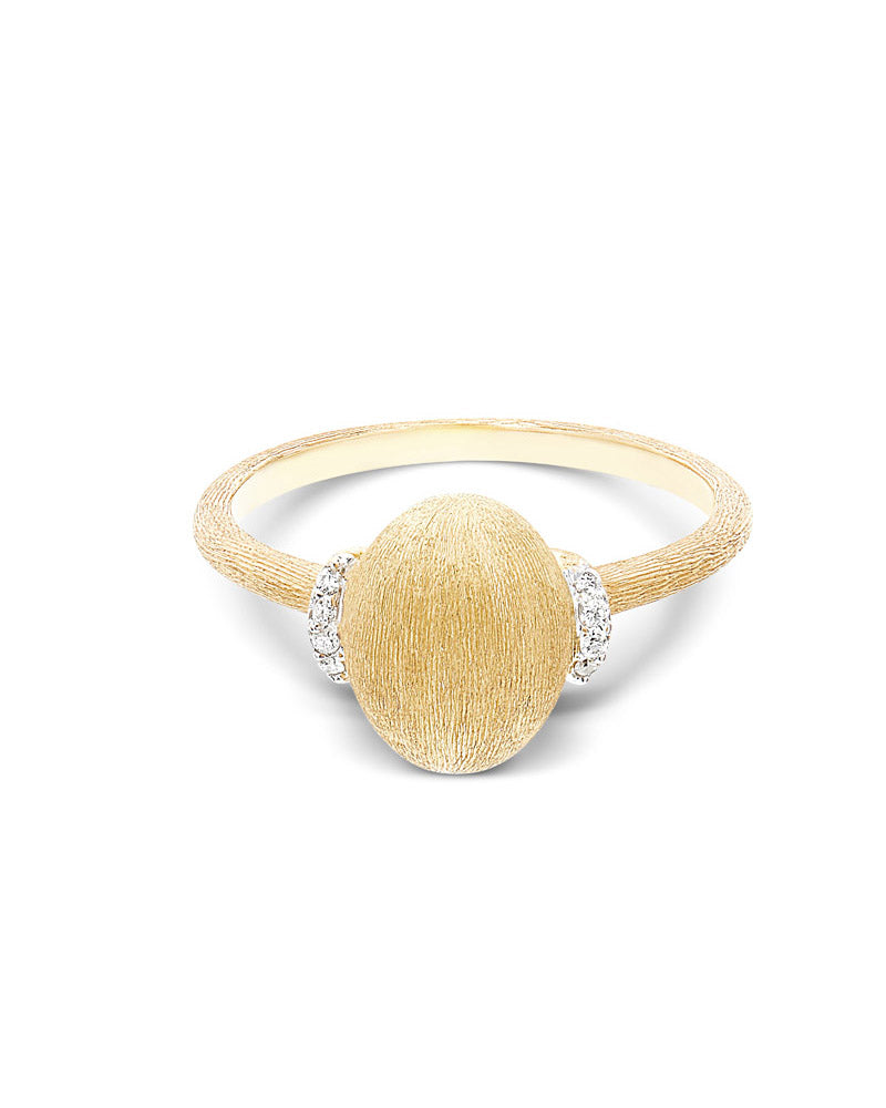 Geelgouden ring met diamant ''Élite, medium''