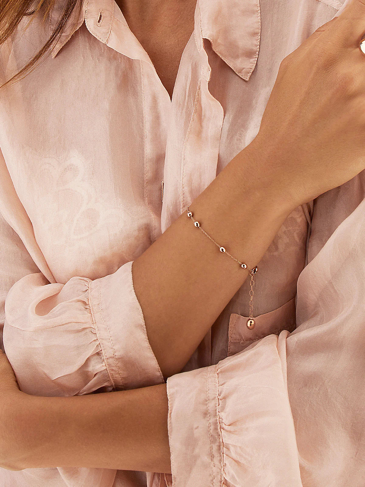 Roségouden armband ''Soffio''