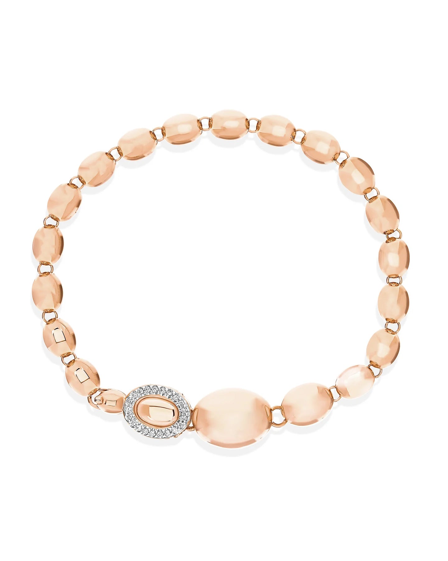 Rose gold bracelet with diamond ''Ivy''