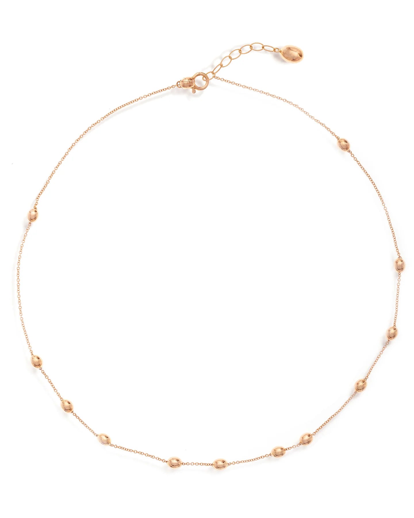 Roségouden collier ''Soffio''