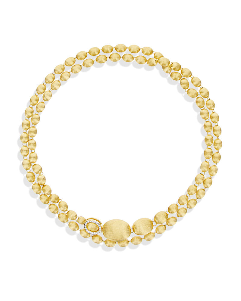 geelgouden collier met diamant ''Ivy''