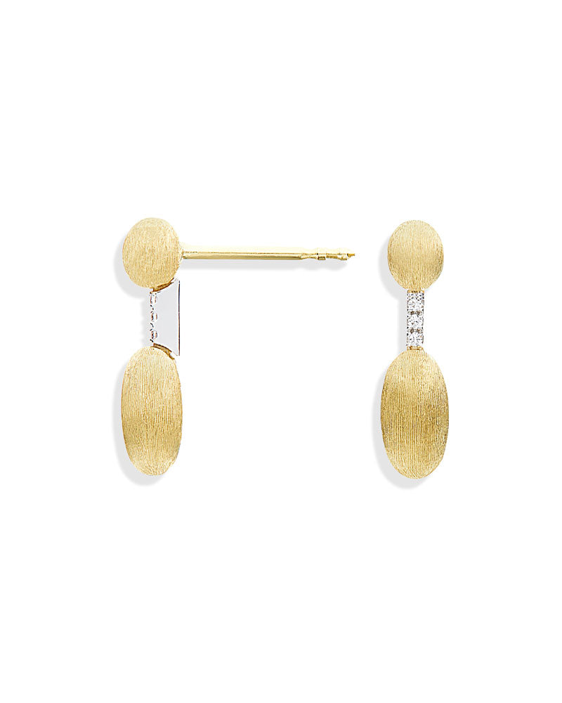Geelgouden oorsieraden met diamant ''Dancing Élite''