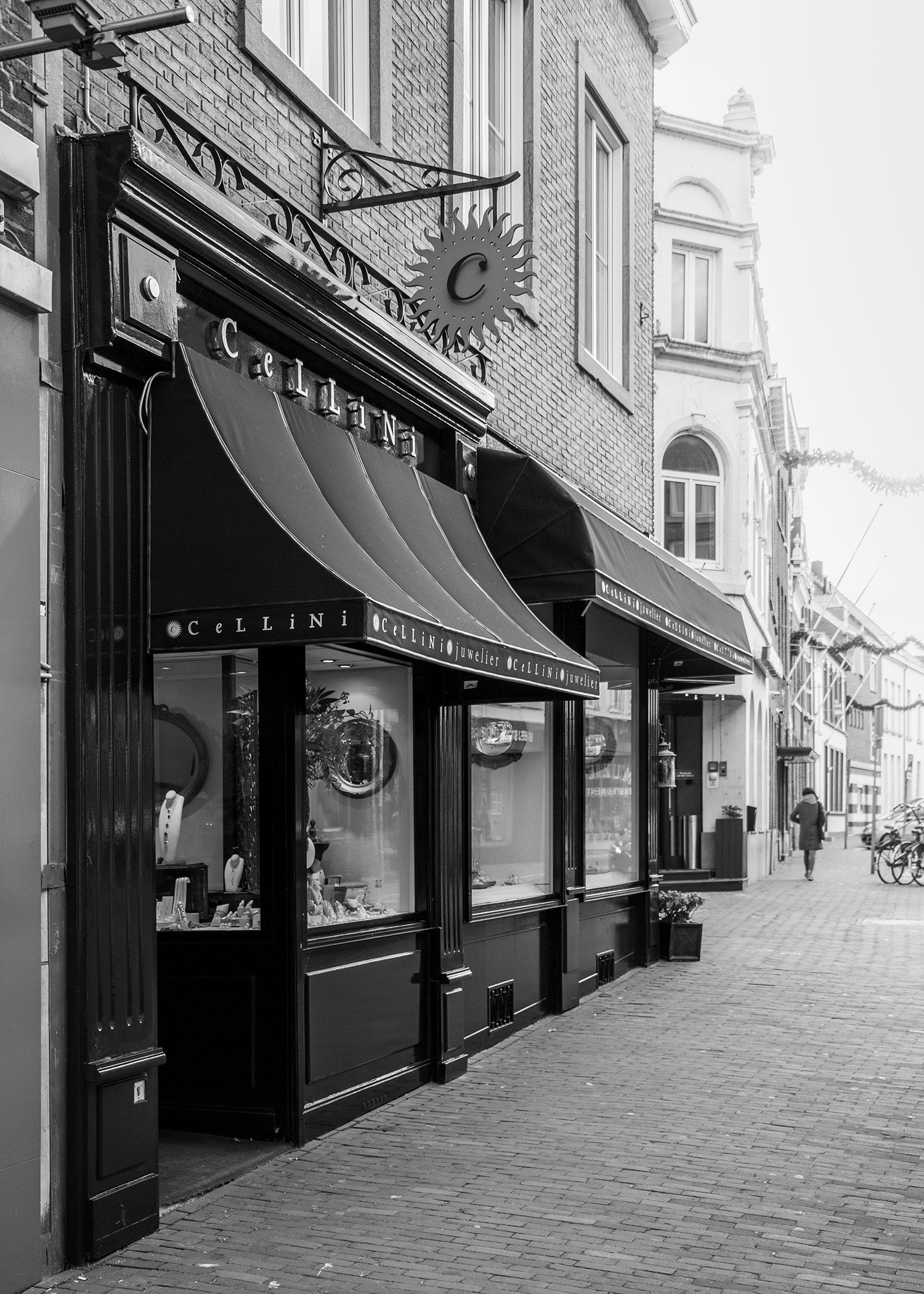 De gevel van Cellini Juwelier