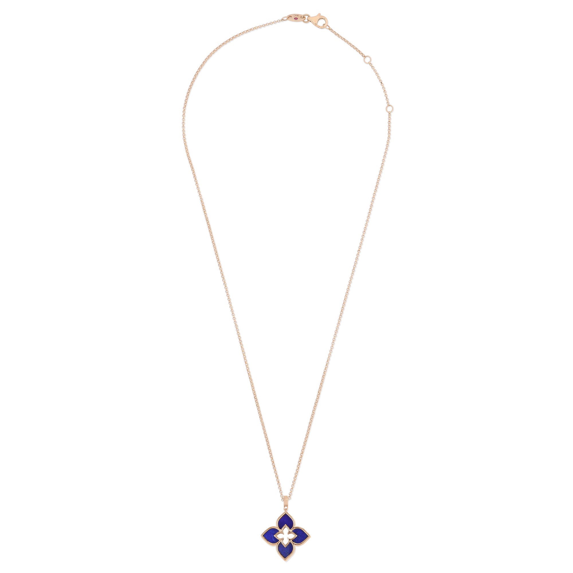 ROSÉGOUDEN COLLIER MET Lapis Lazuli ''VENETIAN PRINCESS''