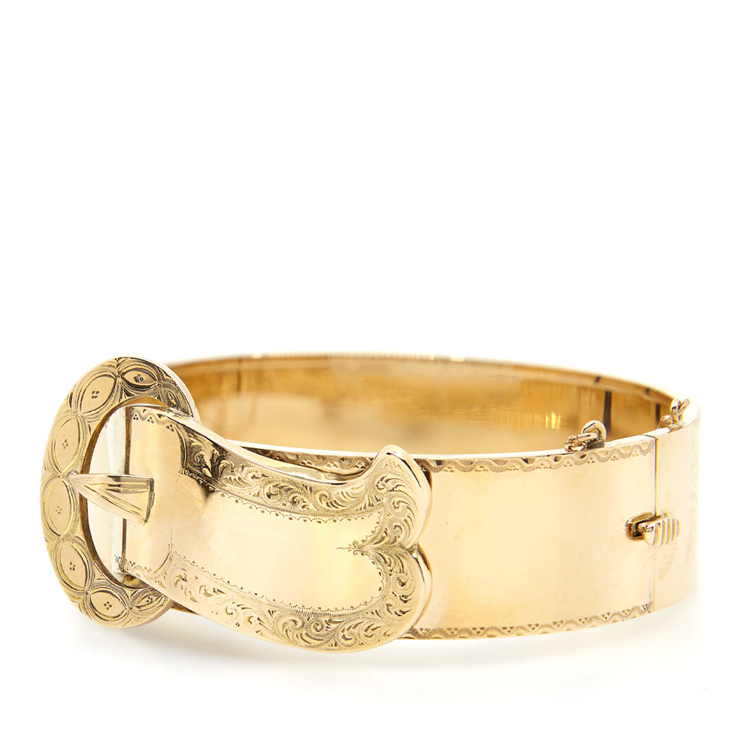 Antiek gouden armband met gesp