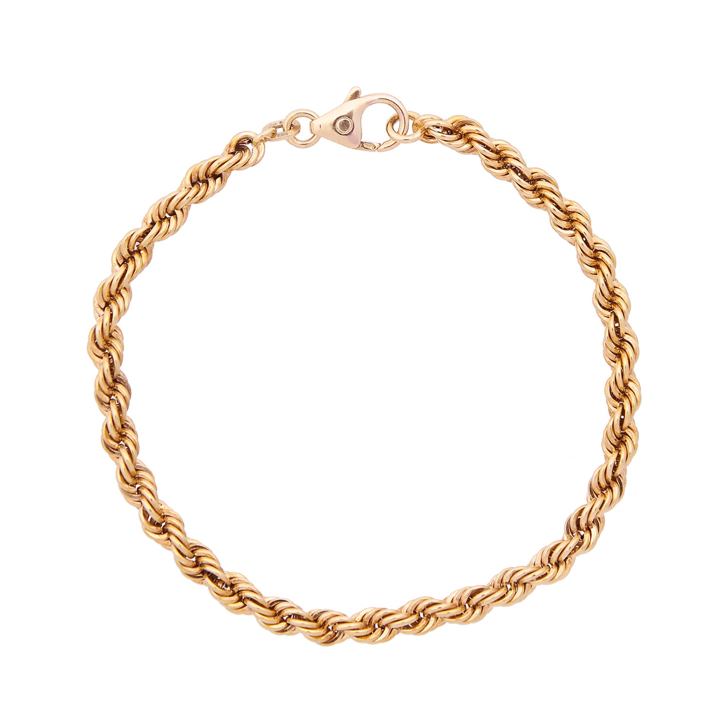 14 karaat geelgouden koord armband
