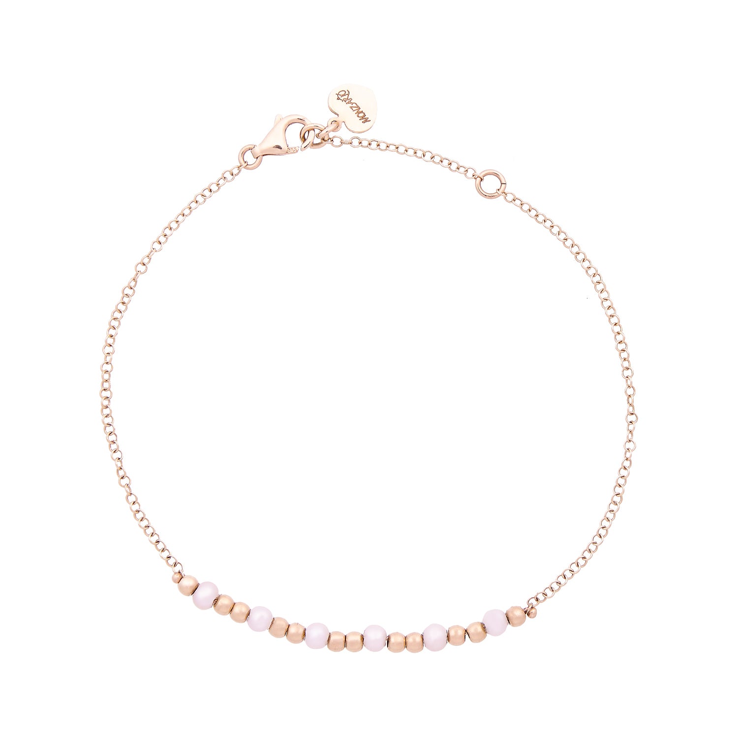 14 karaat geelgouden armband met zoetwater pareltjes