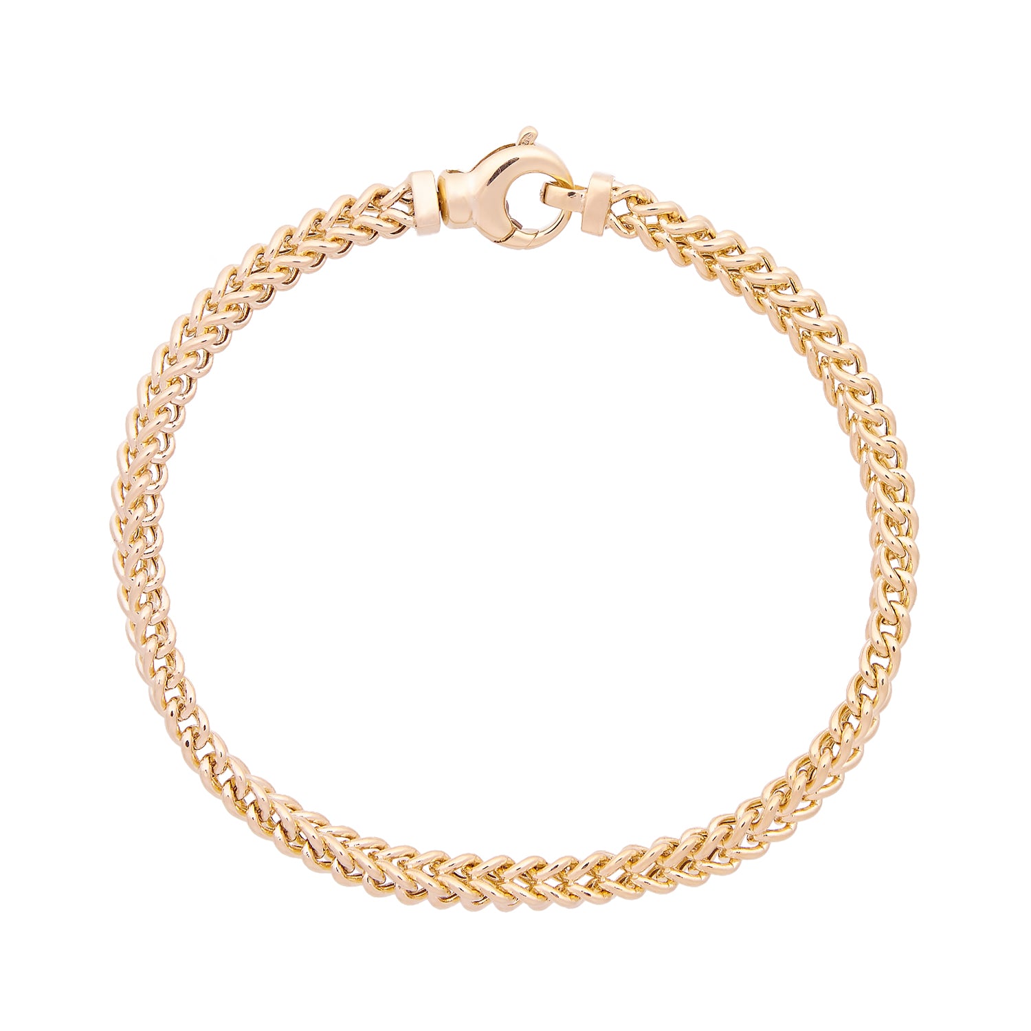 Geelgouden gourmet armband