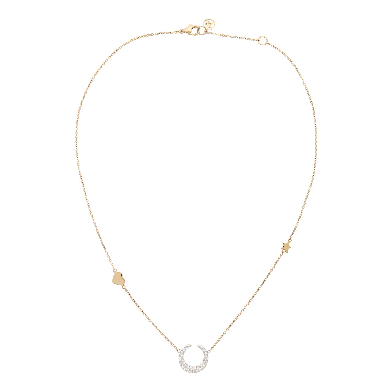 Halskette aus Roségold mit Diamant