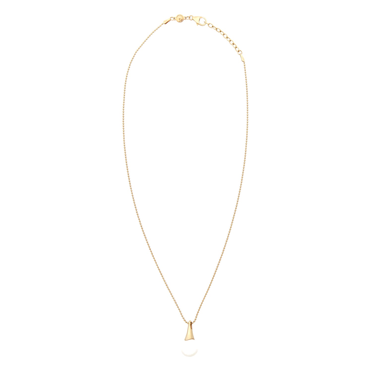 ROSÉGOUDEN COLLIER MET PARELHANGER