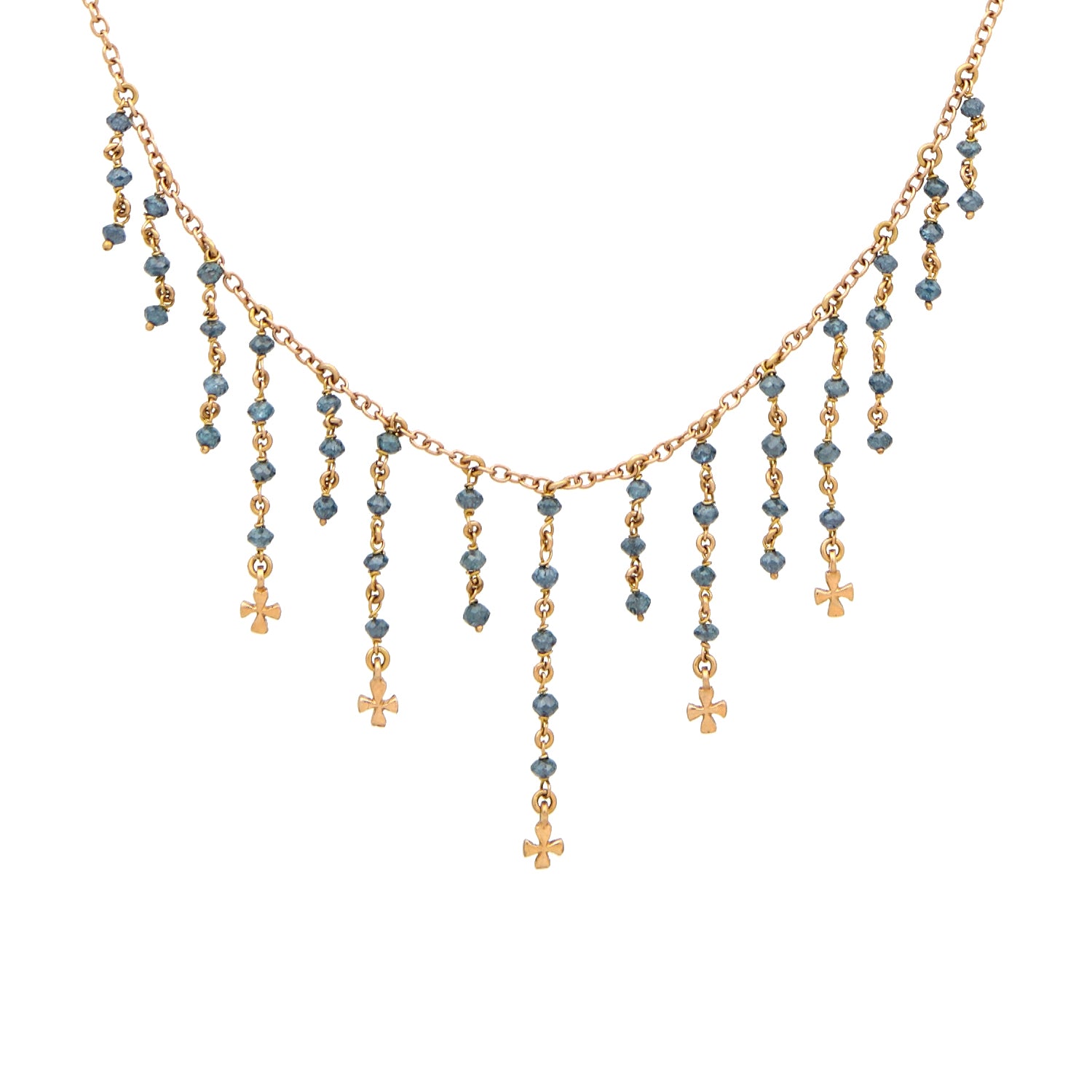 ROSÉGOUDEN COLLIER MET DIAMANT