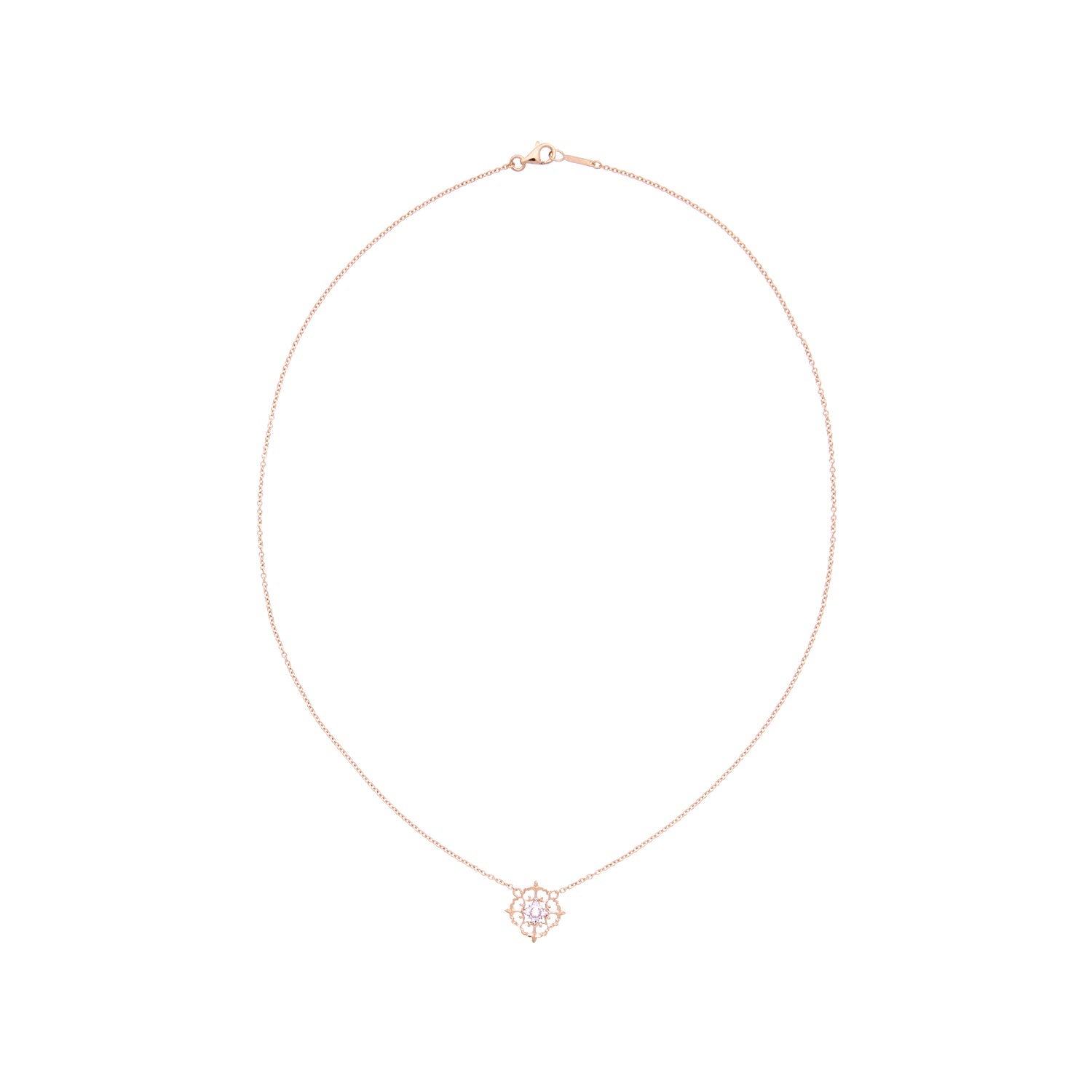 18 karaat geelgouden collier met diamantje