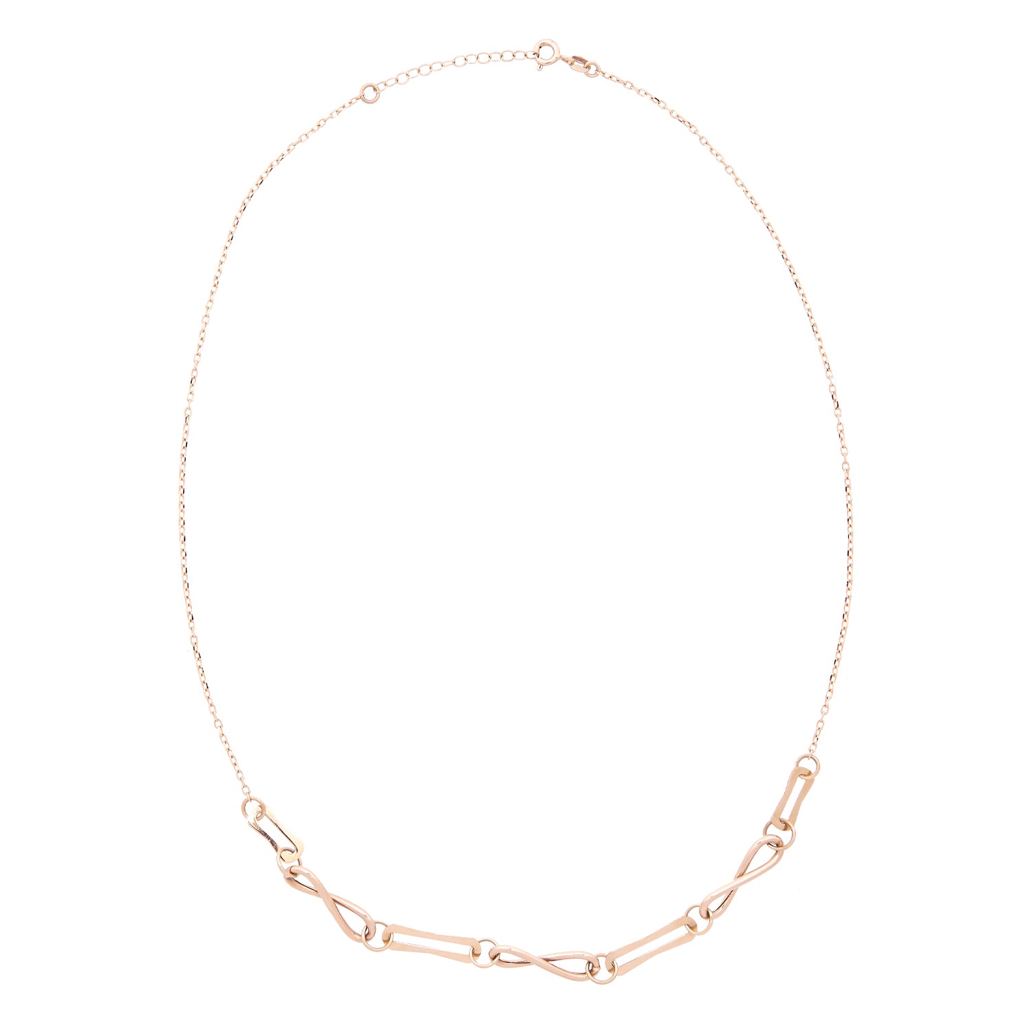 14 karaat geelgouden fantasie collier