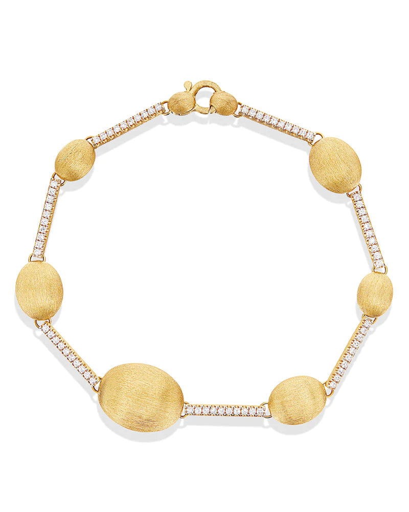 Nanis - Geelgouden armband met diamant "Aria"