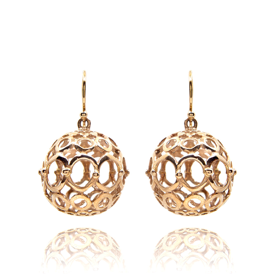 Rose gold earrings
