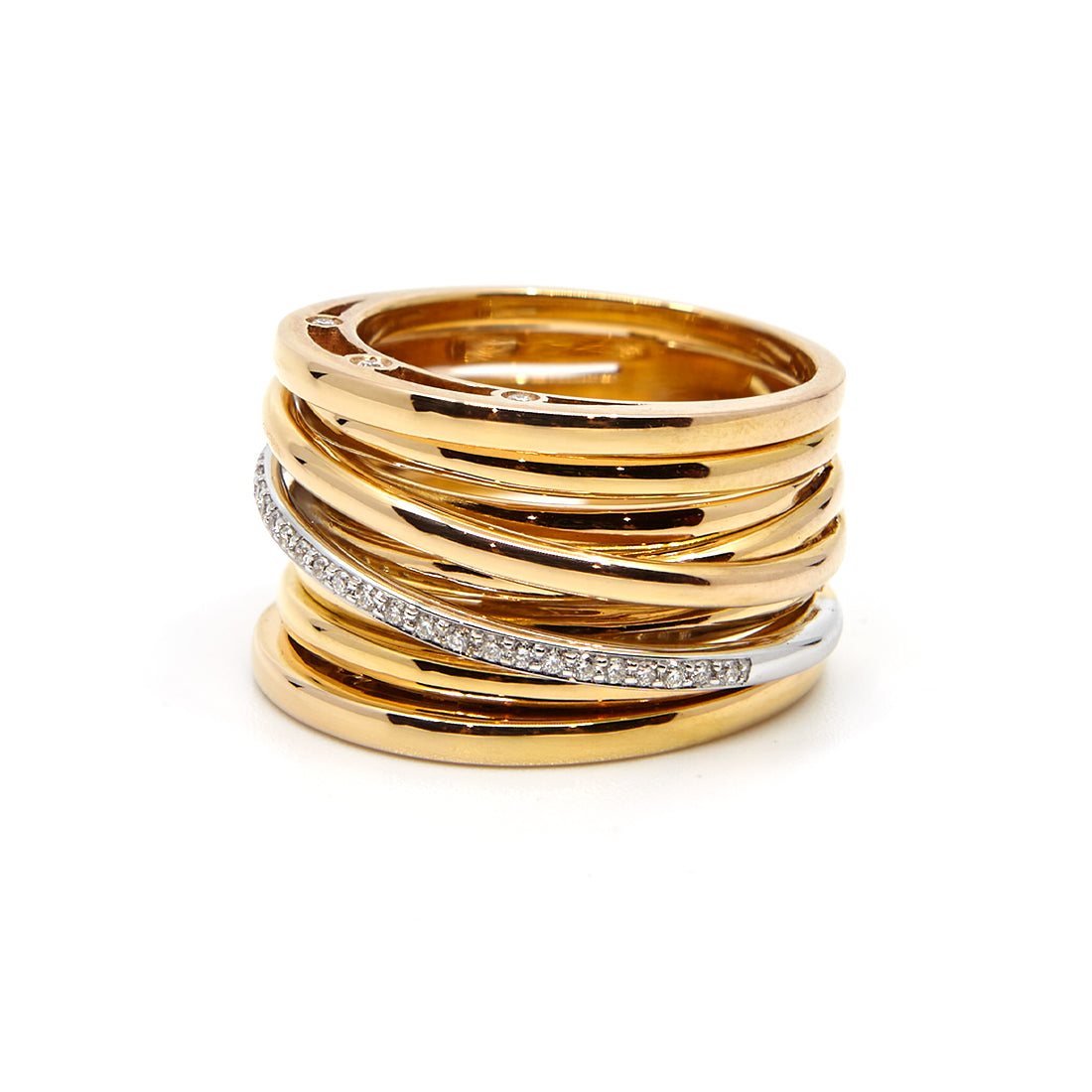 Roségoldring mit Diamant „Serenata“