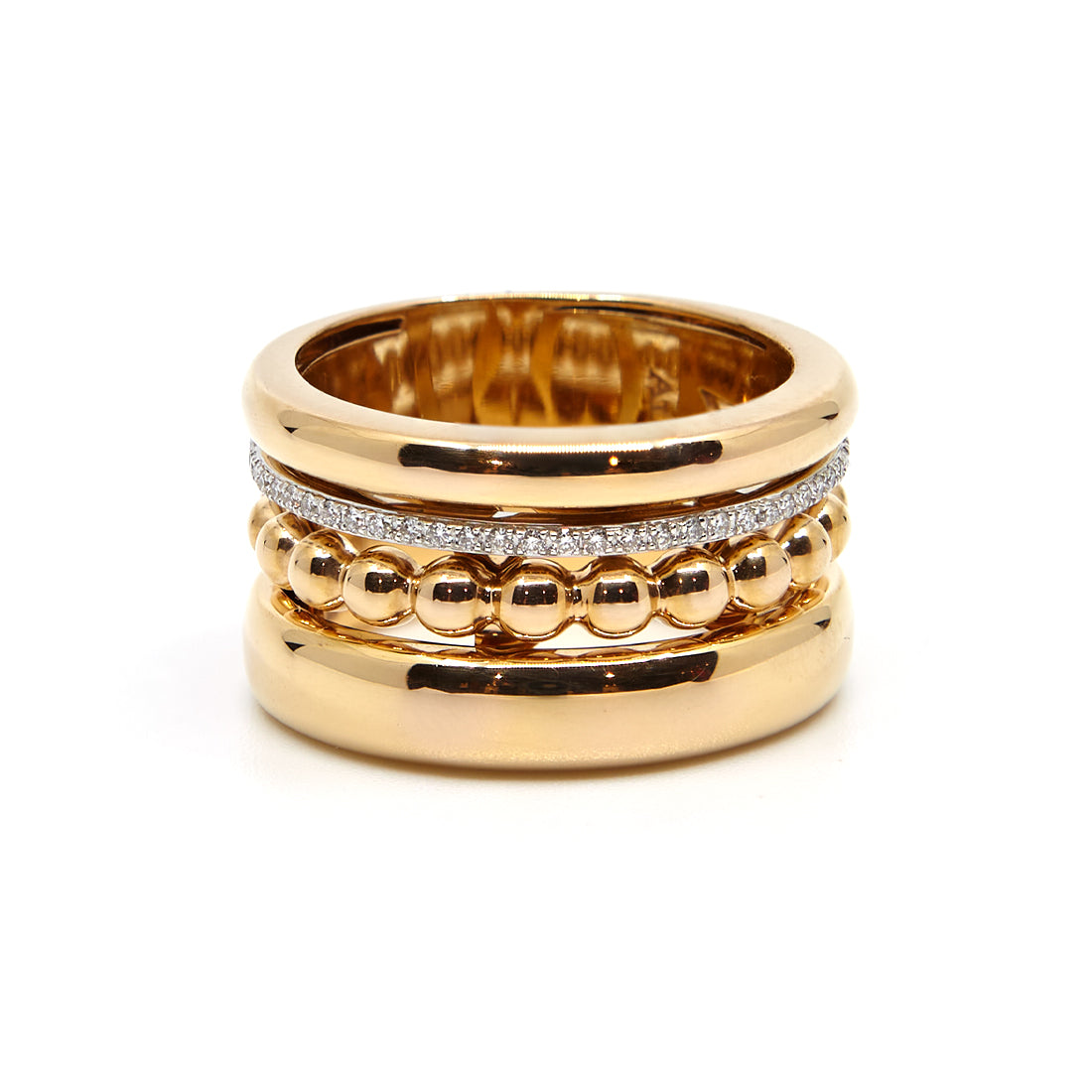 Rose gold ring with diamond ''Palladio''