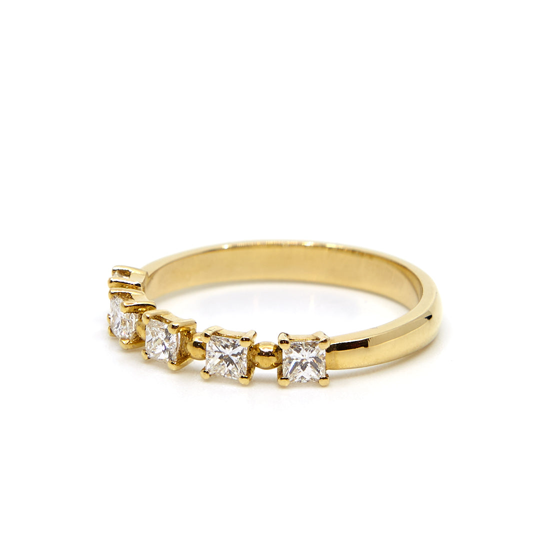 Geelgouden ring met diamant