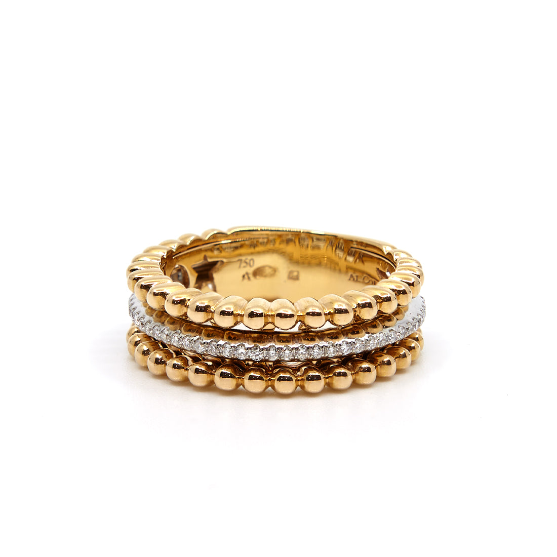 Gelbgoldring mit Diamant „Palladio“