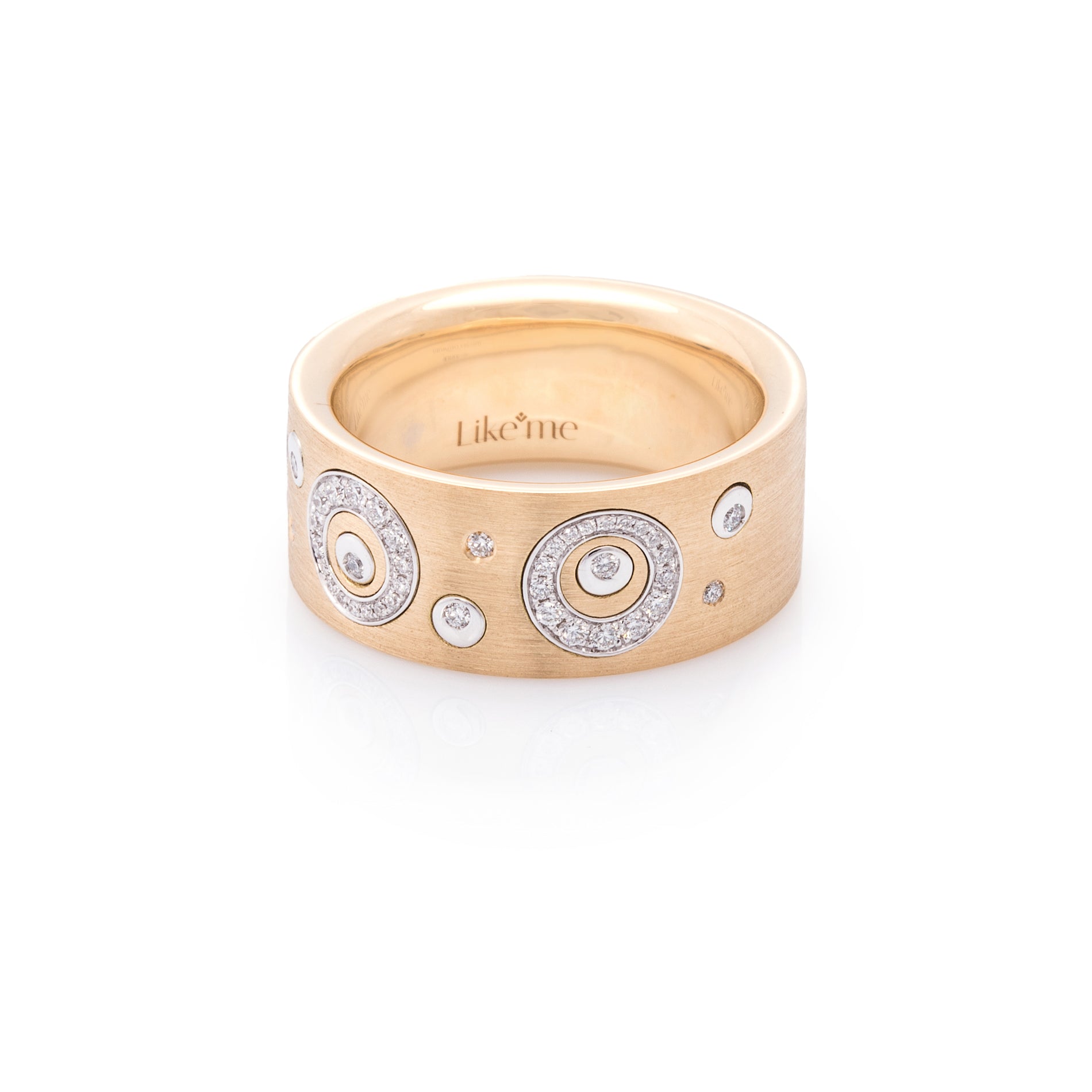 18 Karaat roségouden ring met briljant