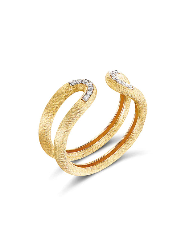 Geelgouden ring met diamant ''Libera''