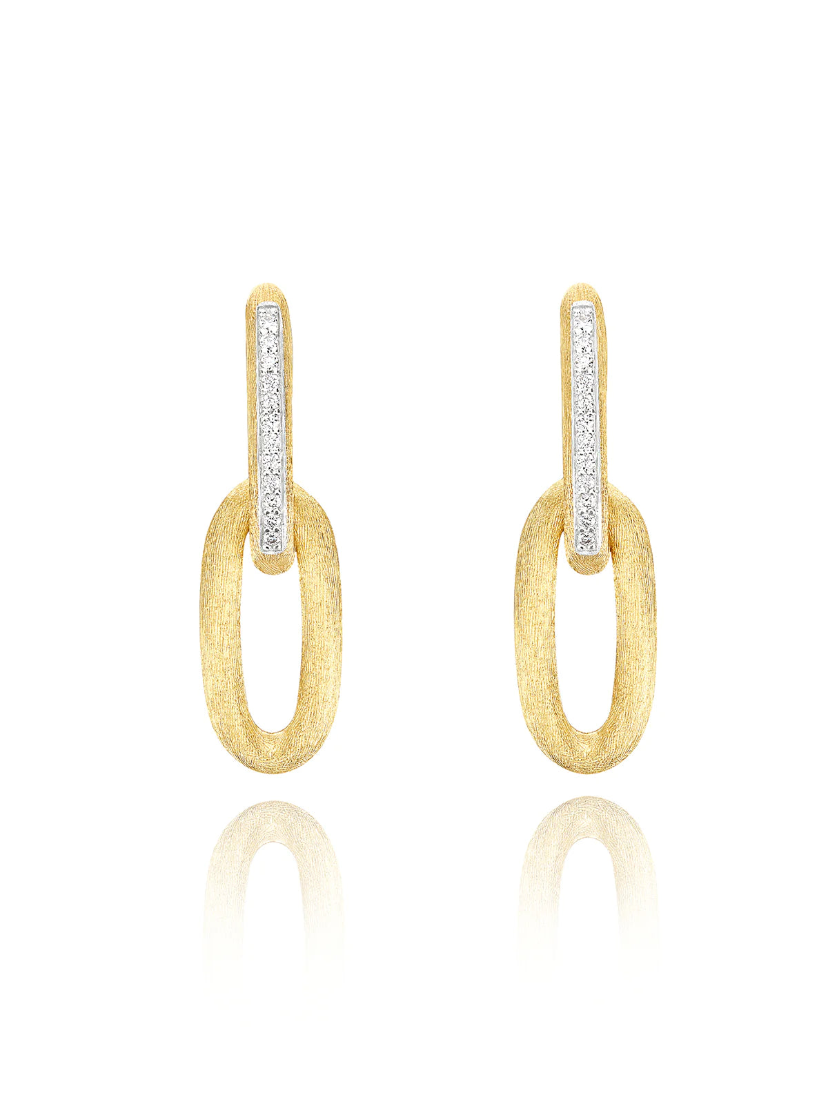 Yellow gold ear jewelry with diamond ''Libera Soul''