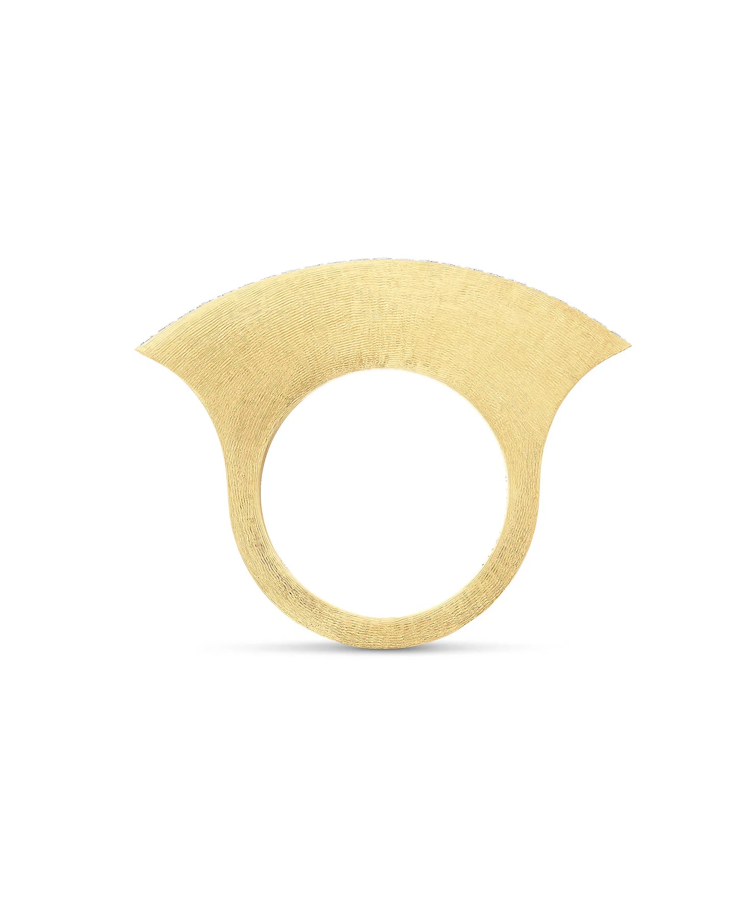 Yellow gold ring with diamond ''Libera Icon''