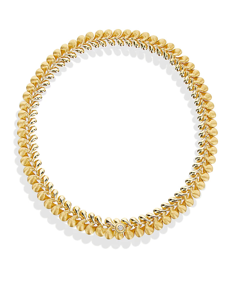 Yellow gold necklace ''Transformista''