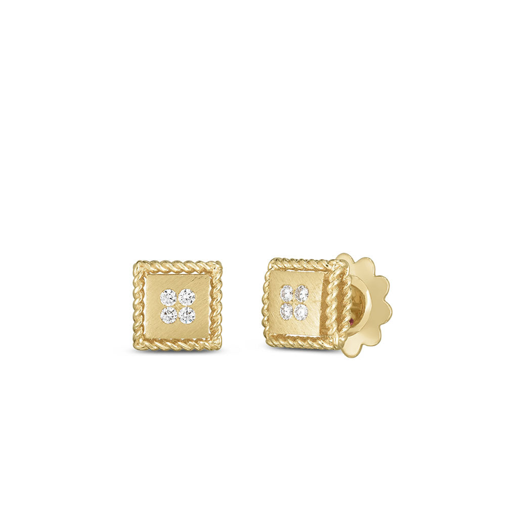 Yellow gold ear jewelry with diamond ''Palazzo''