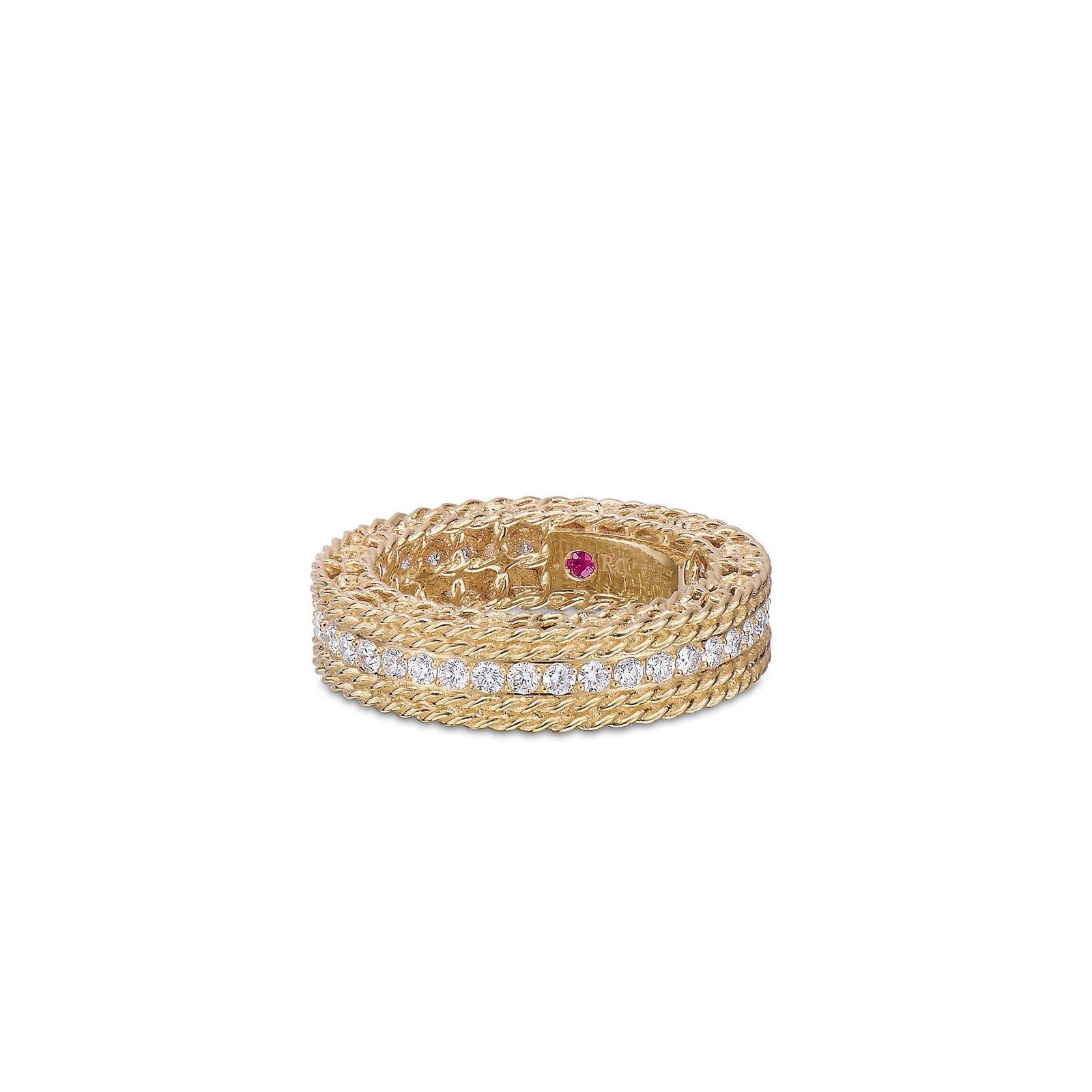 Geelgouden ring met diamant ''Princess''