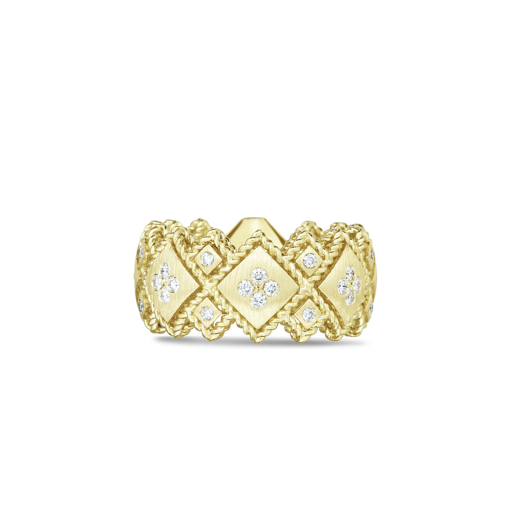 Yellow gold ring with diamond ''Palazzo''