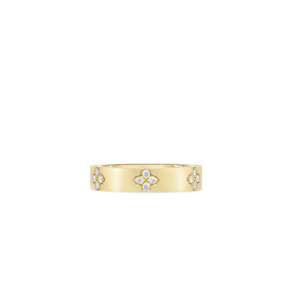Yellow gold ring with diamond ''Love in Verona ring''