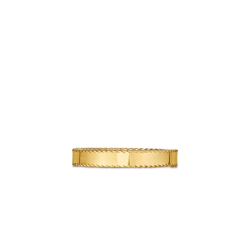 Rose gold ring with twisted edge ''Gold Princess''