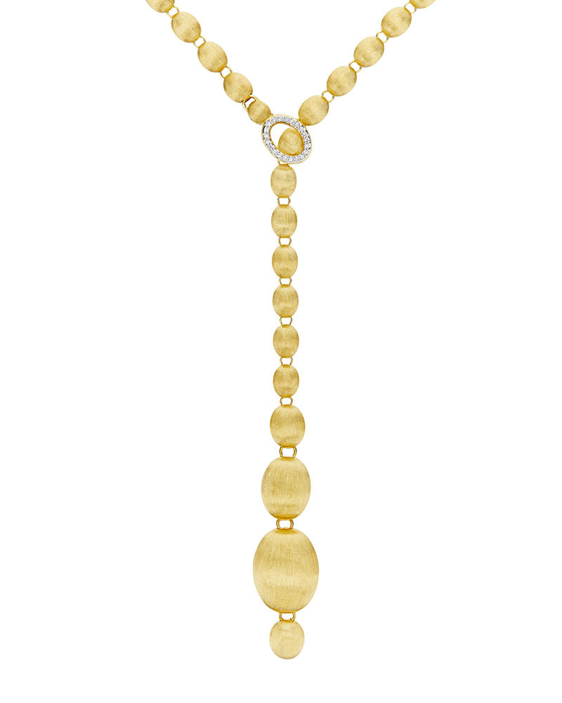 yellow gold necklace with diamond ''Ivy''