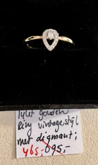 14 KARAAT GOUDEN RING VINTAGE STIJL