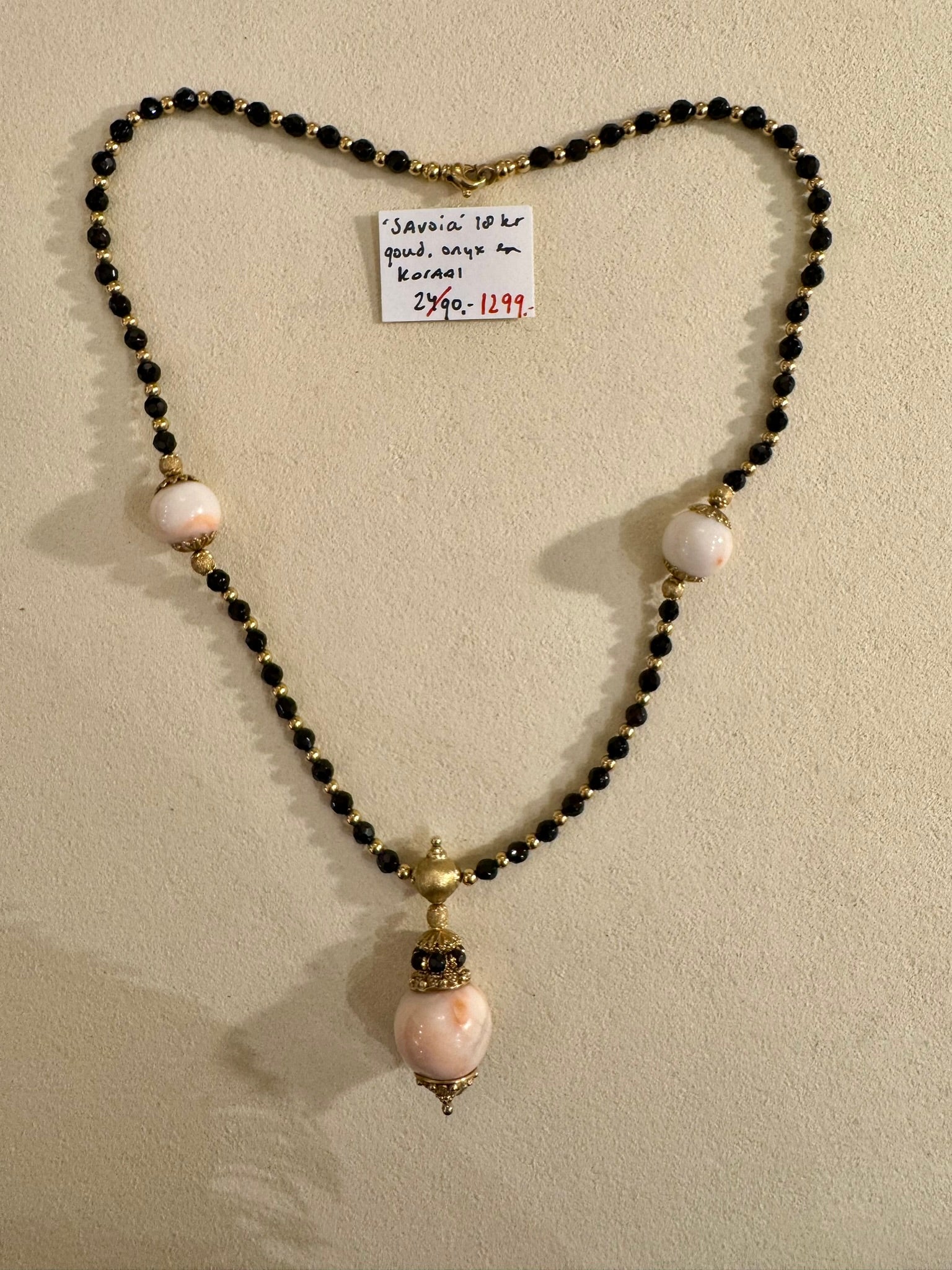 18 KARAAT GOUDEN COLLIER 'SAVOIA'