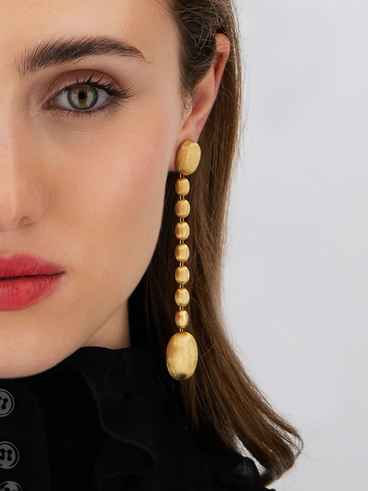 Yellow gold ear jewelry ''Ivy'' 