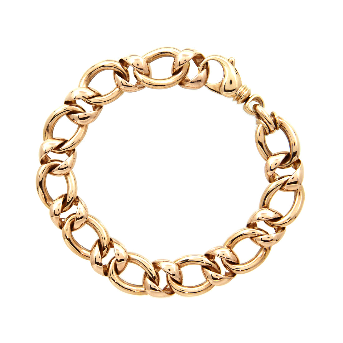 Rose gold fantasy link bracelet