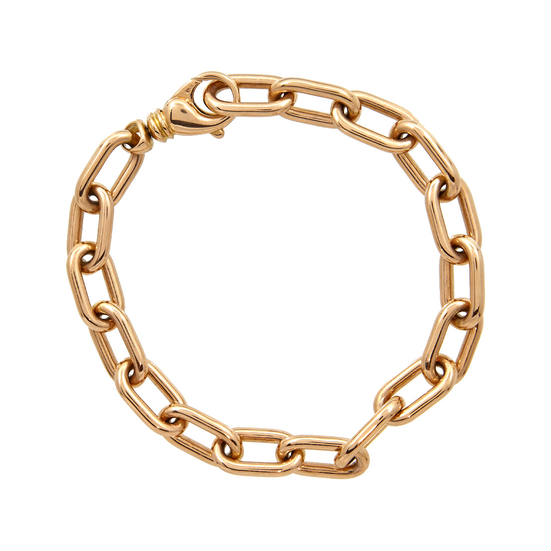 Rose gold link bracelet 