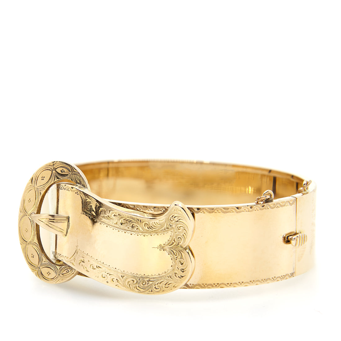 Antique gold bracelet with clasp