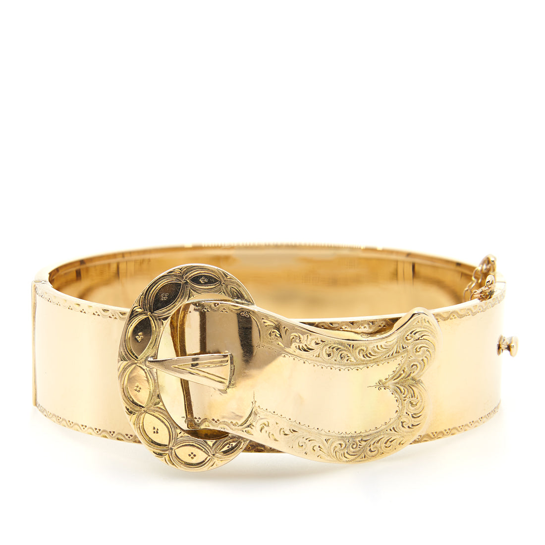Antique gold bracelet with clasp