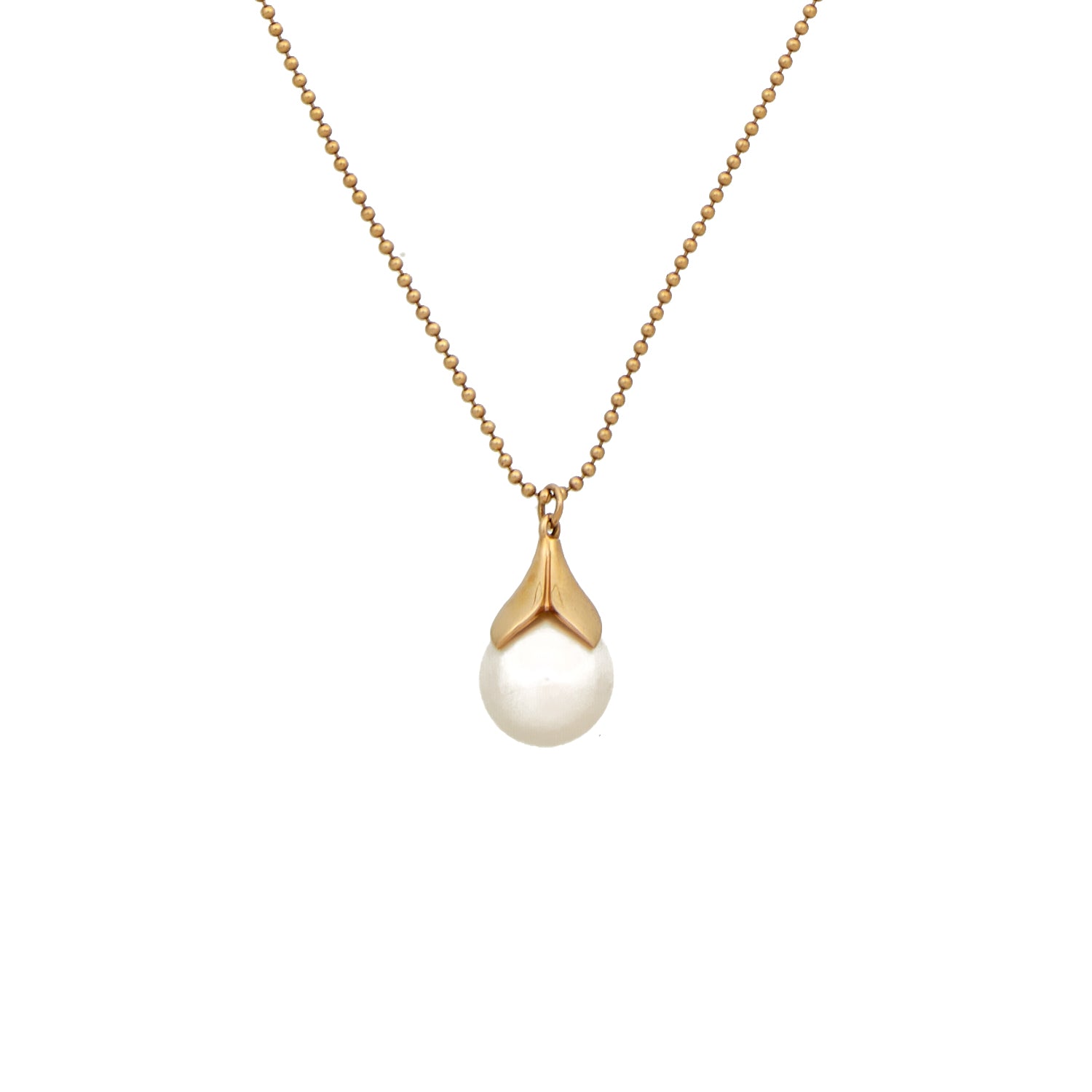 ROSE GOLD NECKLACE WITH PEARL
