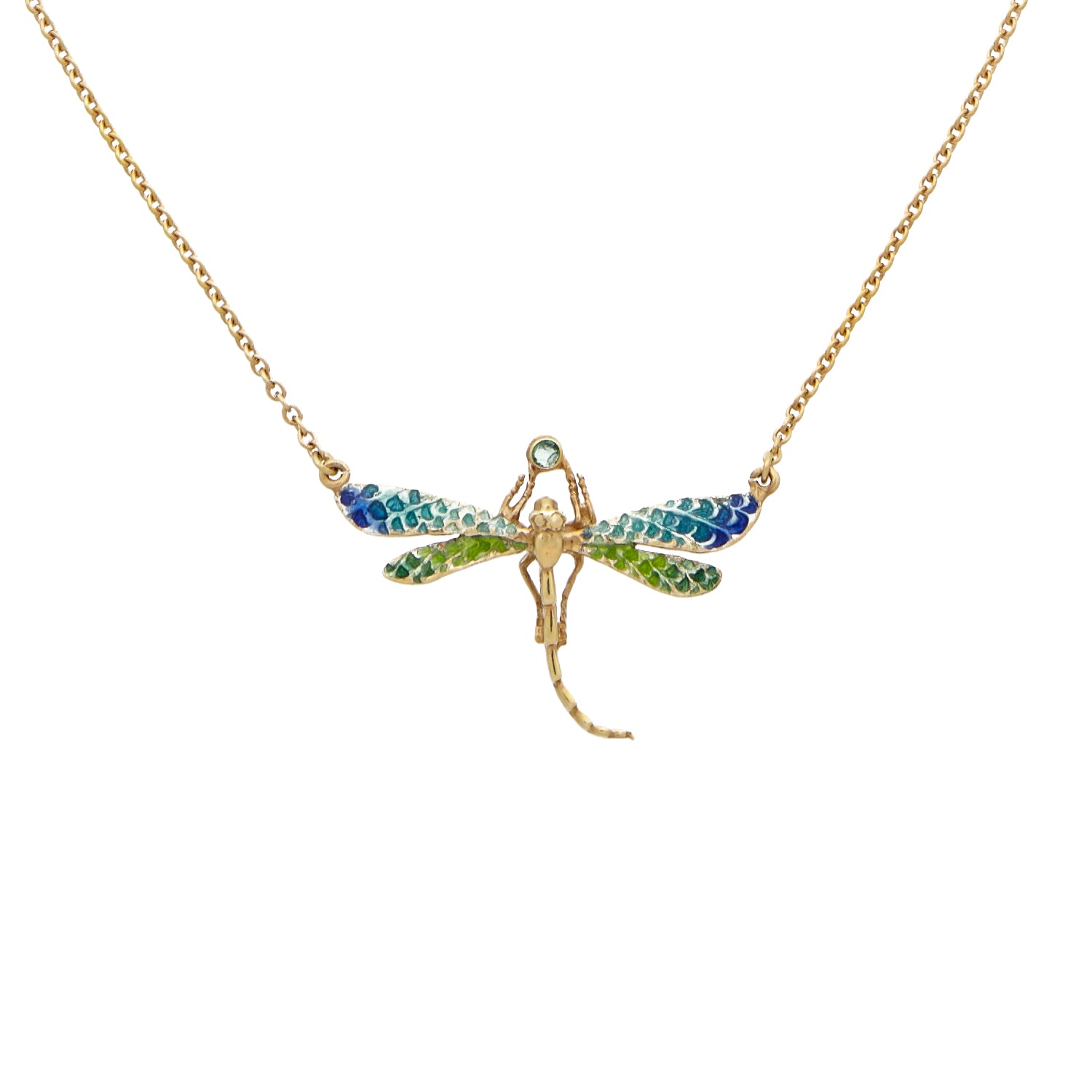 ROSE GOLD NECKLACE WITH DRAGONFLY