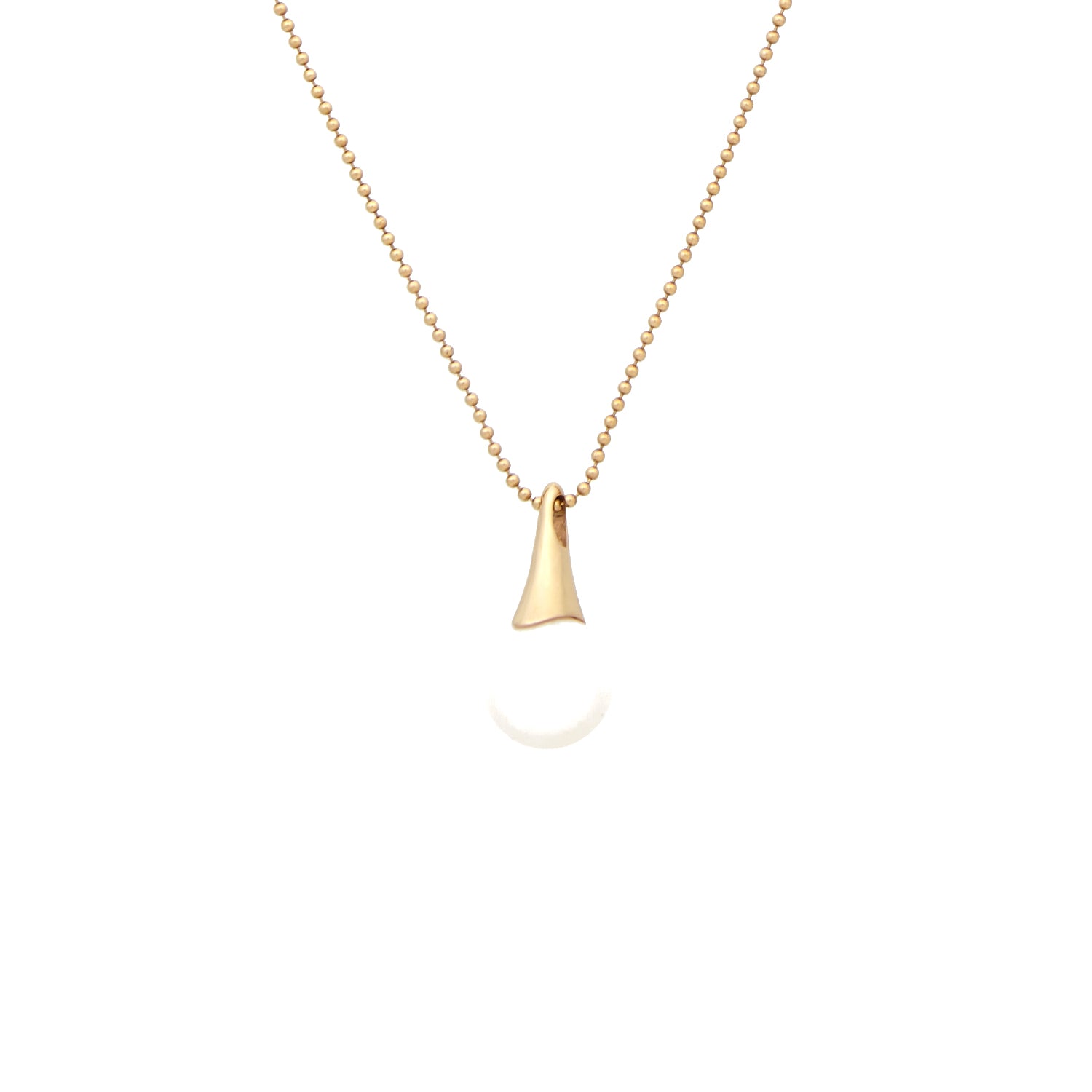 ROSE GOLD NECKLACE WITH PEARL PENDANT